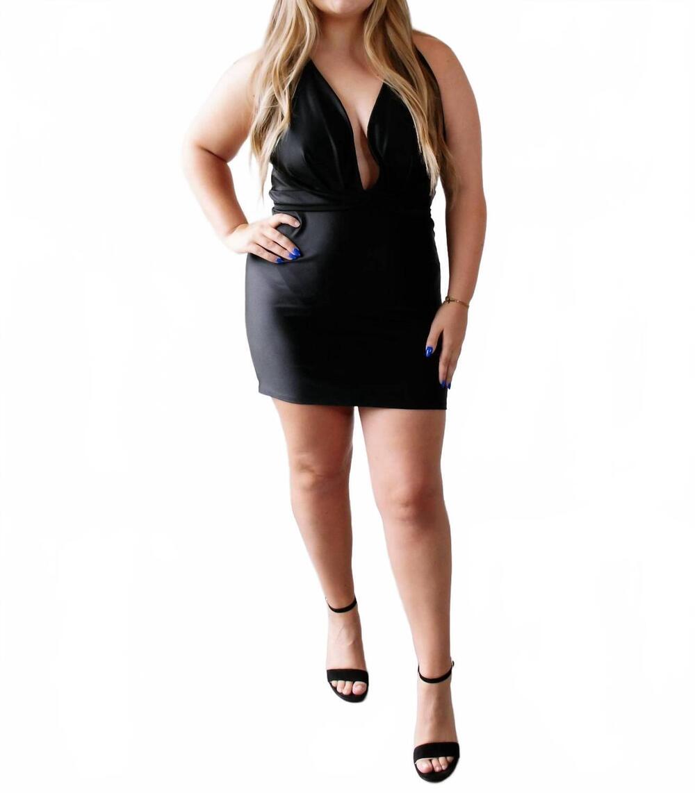 NEW JESSICA ANGEL women's mini dress in black